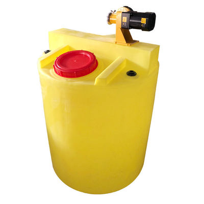 dosificación de mezcla plástica inferior plana de PAM Dissolving Sewage Treatment Reagent del cubo de 200L PE