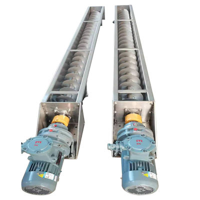 Tipo de acero inoxidable de acero del transportador de tornillo del eje de carbono U menos el barro seco de la piedra del polvo