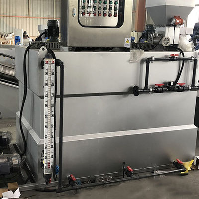 Tratamiento de aguas residuales industrial de dosificación automático integrado de acero inoxidable del sistema