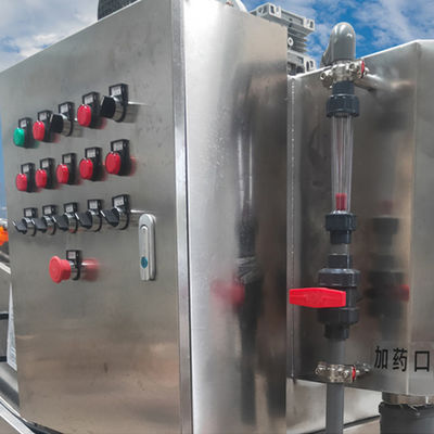 Tipo espiral material de la máquina de deshidratación del lodo de la prensa de tornillo SS 304