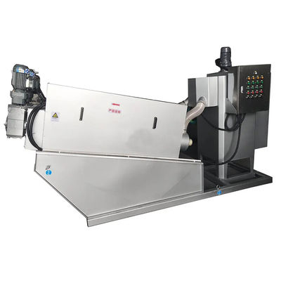 Espesamiento integrado de la máquina de deshidratación del lodo de la prensa del tornillo del acero inoxidable