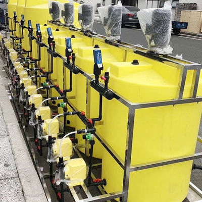 Floculante de dosificación automático integrado del inhibidor de la escala del tratamiento de aguas del equipo