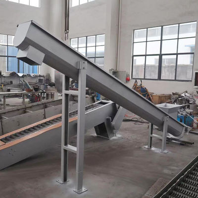 Transportador de tornillo de acero inoxidable de Shaftless para el transportador espiral del grano del polvo