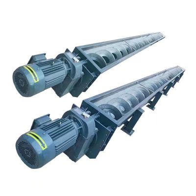 Transportador de tornillo de acero inoxidable horizontal del eje doble 1000m m para la industria hullera