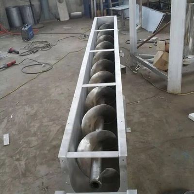 Transportador de tornillo de acero inoxidable horizontal del eje doble 1000m m para la industria hullera