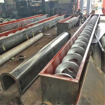 Transportador de tornillo de acero inoxidable horizontal del eje doble 1000m m para la industria hullera