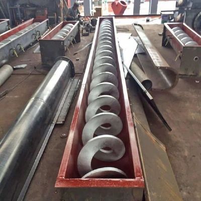 Transportador de tornillo de acero inoxidable horizontal del eje doble 1000m m para la industria hullera