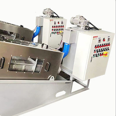 Sistema espiral de acero inoxidable automático completo 2.23kw 380Volt del deshidratador del barro