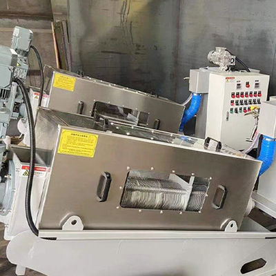 Sistema espiral de acero inoxidable automático completo 2.23kw 380Volt del deshidratador del barro