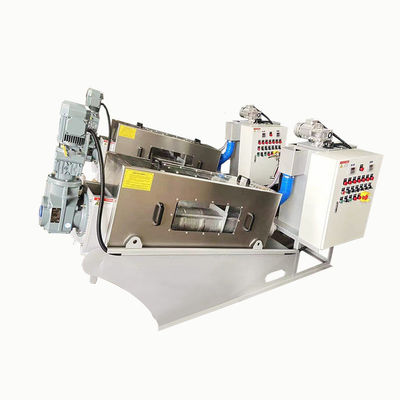 Sistema espiral de acero inoxidable automático completo 2.23kw 380Volt del deshidratador del barro