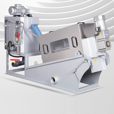 Equipo de desecación 30-50kg/h del barro espiral automático lleno 304SS