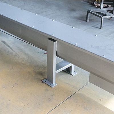 Tipo de acero adaptable longitud seca del transportador de correa del tornillo de carbono U del alimentador los 7m del polvo