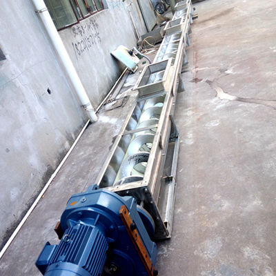 Transportador espiral de acero inoxidable el 1~100m del taladro del polvo del transportador del canal de SS316 U