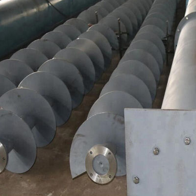 Transportador de tornillo de desecación del barro SUS304 para el transporte machacado carbón de la arena de la cal