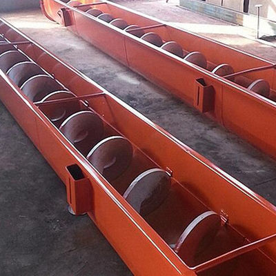 Transportador de tornillo de desecación del barro SUS304 para el transporte machacado carbón de la arena de la cal