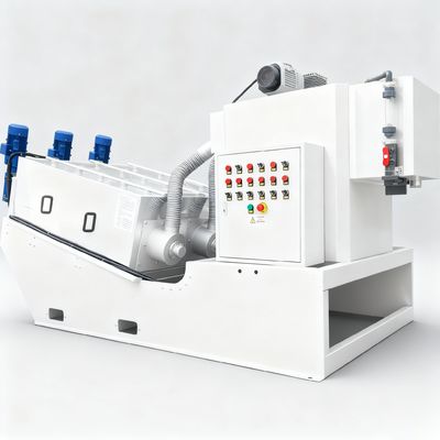 Prensa de desecación de espesamiento del barro Volute del sistema del barro de la limpieza de uno mismo