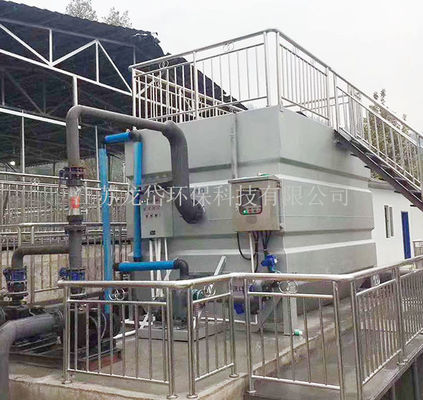 El tanque blanco del tratamiento de aguas residuales, filtro del tambor rotativo de la fibra