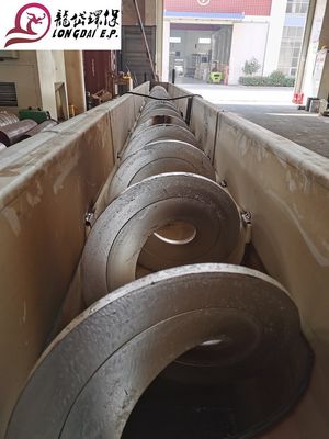 Transportador de tornillo giratorio de Shaftless, transportador de tornillo horizontal 16r/min