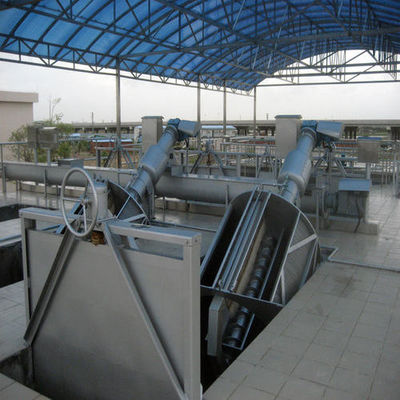 Planta de la purificación del agua del tratamiento de aguas residuales de las pantallas de barra de la tenencia de la basura