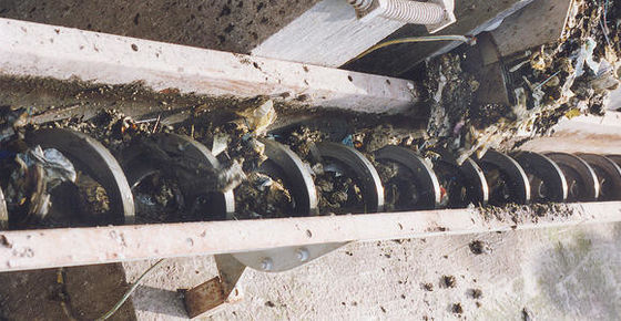 Solo transportador de correa del tornillo del eje para la planta de agua urbana