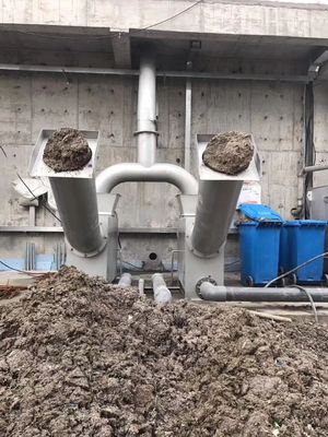 máquina de la prensa del barro de 400m m, prensa de tornillo horizontal de acero inoxidable