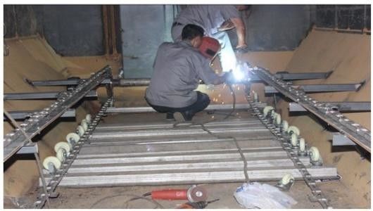 acero de carbono de cadena del sistema del raspador de 3M para el tanque del tratamiento de aguas