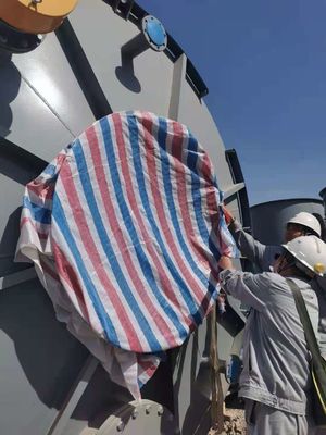 silos plásticos del almacenamiento de la pelotilla de los 8.5m, el tanque de almacenamiento de 4T Silo