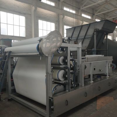 Equipo de desecación de acero inoxidable de la mezcla, tratamiento de aguas residuales de la prensa de la correa 10m3/h