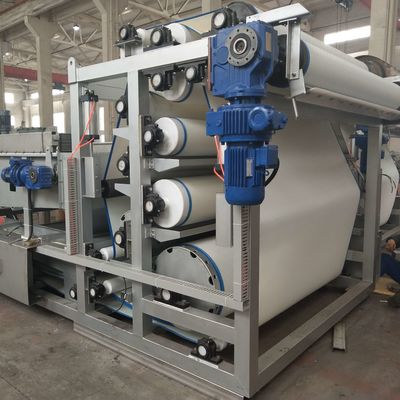 Equipo de desecación de acero inoxidable de la mezcla, tratamiento de aguas residuales de la prensa de la correa 10m3/h