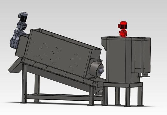 grado industrial de desecación apilado 100m m de la máquina del barro del tornillo