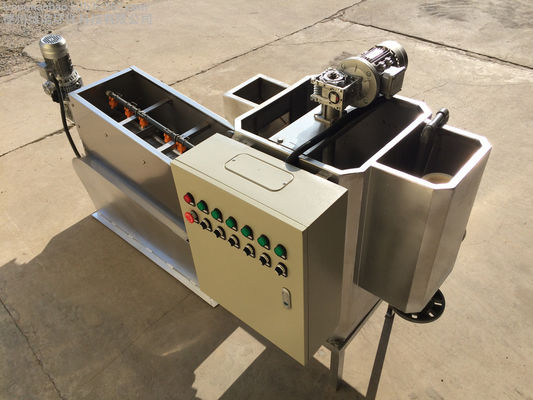 grado industrial de desecación apilado 100m m de la máquina del barro del tornillo