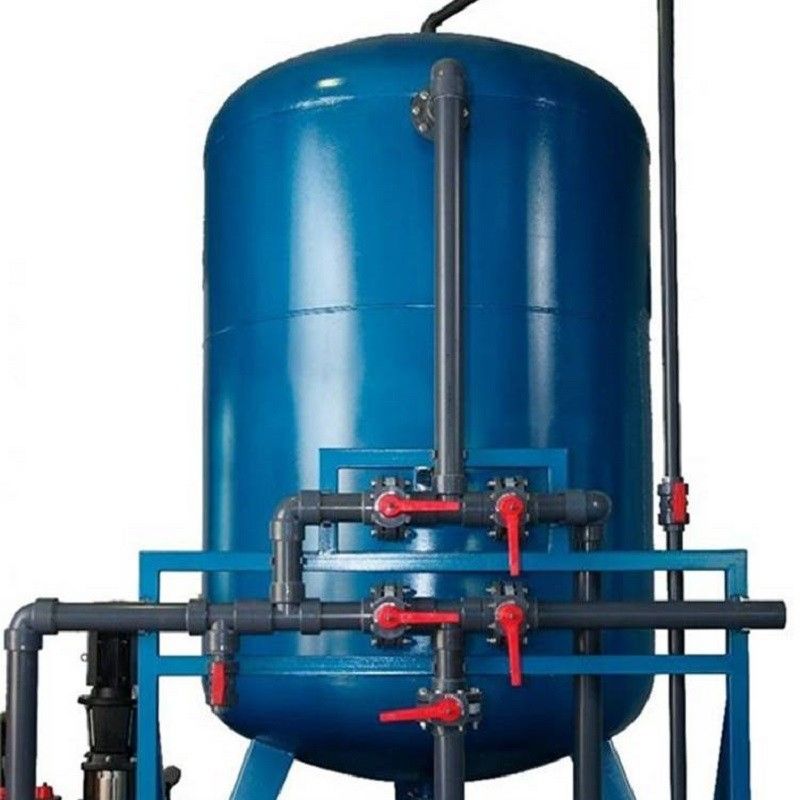 filtro bajo de acero de las multimedias de la arena del agua subterránea del río del filtro del carbono activado de carbono 30m3/H