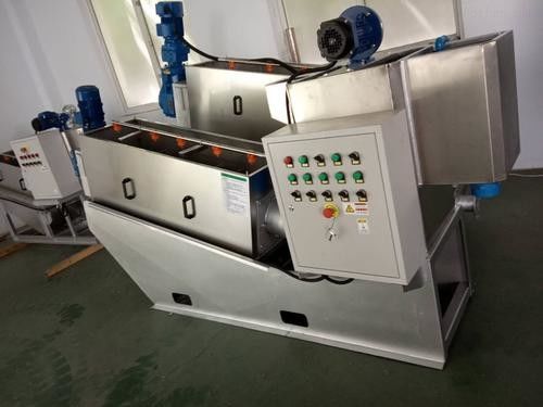 Integrated Farm Sludge Dewatering System | Automatic Screw Press Technology with Volute Design