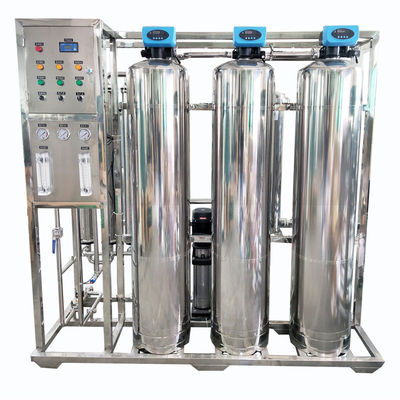 Purificador de agua pura RO desionizado automático, equipo de agua blanda, equipo de tratamiento de agua de 500 l/H