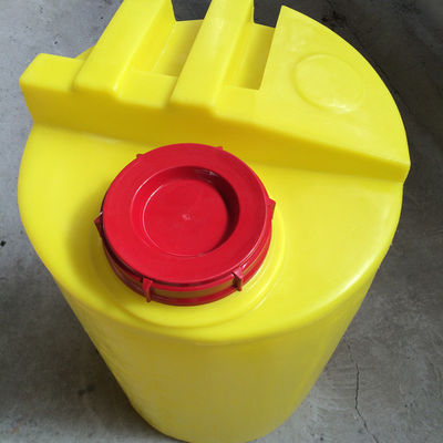 dosificación de mezcla plástica inferior plana de PAM Dissolving Sewage Treatment Reagent del cubo de 200L PE