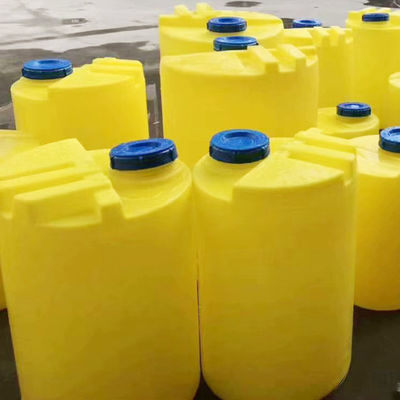dosificación de mezcla plástica inferior plana de PAM Dissolving Sewage Treatment Reagent del cubo de 200L PE