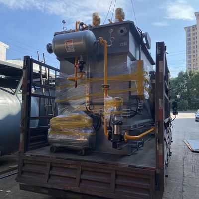 El flujo horizontal de acero inoxidable DAF Dissolved Air Flotation Machine integró 50m3/H