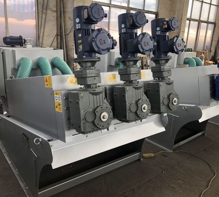 deshidratador espiral de acero inoxidable del barro de la acuicultura del apilador del tornillo 5m3/H