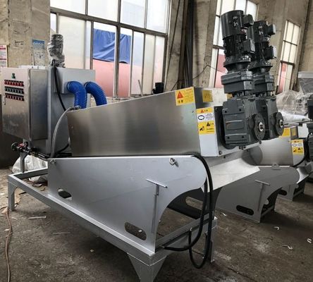 deshidratador espiral de acero inoxidable del barro de la acuicultura del apilador del tornillo 5m3/H