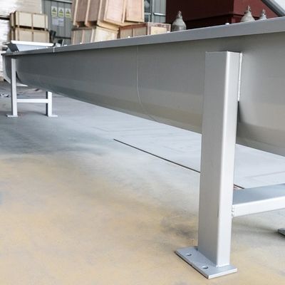 barro horizontal del grano del transportador de tornillo del acero de carbono 5t/h que transporta el equipo