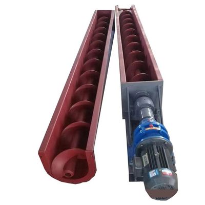 tipo transportador shaftless de acero de 3m3/h U del espiral del eje del barro de la alimentación del transportador de tornillo de carbono