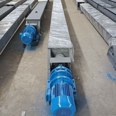 tipo transportador shaftless de acero de 3m3/h U del espiral del eje del barro de la alimentación del transportador de tornillo de carbono