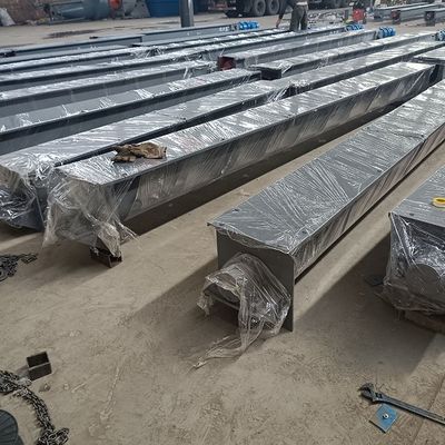 tipo transportador shaftless de acero de 3m3/h U del espiral del eje del barro de la alimentación del transportador de tornillo de carbono
