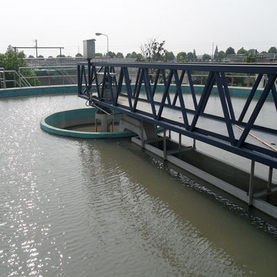 El tanque de sedimentación periférico de acero inoxidable del raspador de barro de la impulsión del medio puente