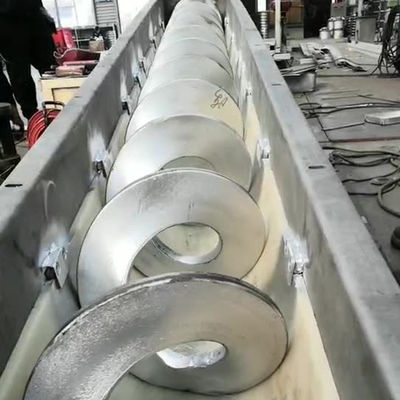 Transportador de tornillo tipo U para grano de mineral de ceniza de cemento de lodo