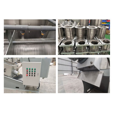 Separación de líquido sólido de la máquina de deshidratación de lodos de tipo tornillo completamente automática