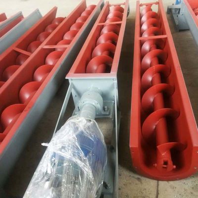 Transportador de tornillo de lodo de acero inoxidable 304 en forma de U