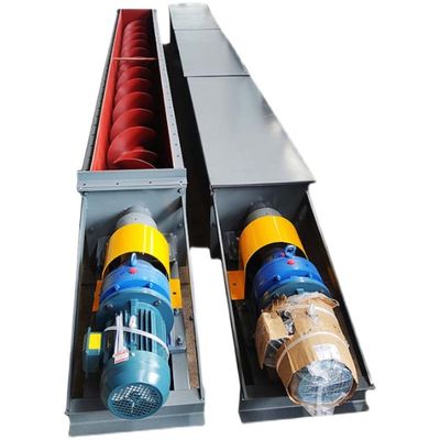 Transportador de tornillo de lodo de acero inoxidable 304 en forma de U