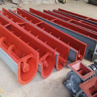 Transportador de tornillo de lodo de acero inoxidable 304 en forma de U