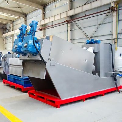 Equipo de deshidratación de lodo de planta química de prensa de tornillo completamente automático